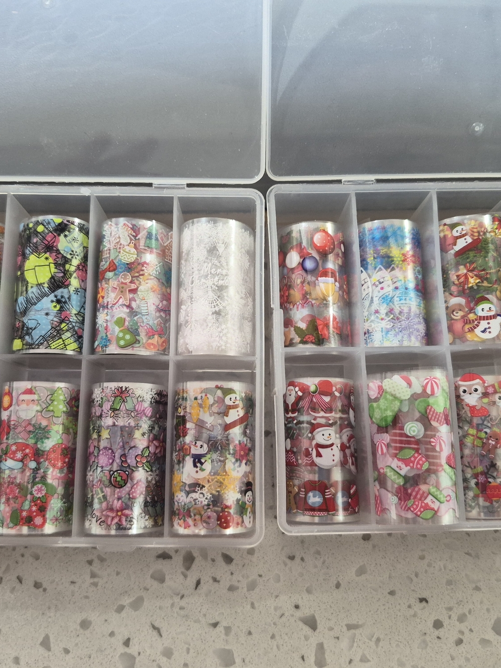 Decorative Holiday Nail Foil Set - Assorted Colors
